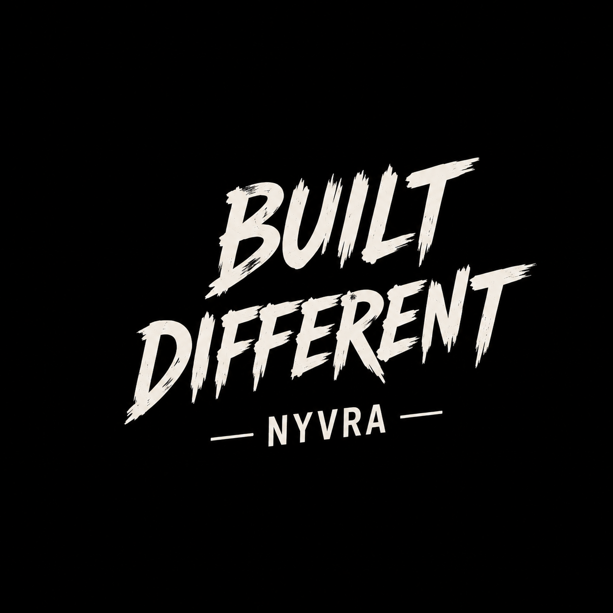 Built Different Oversized Tee – Black