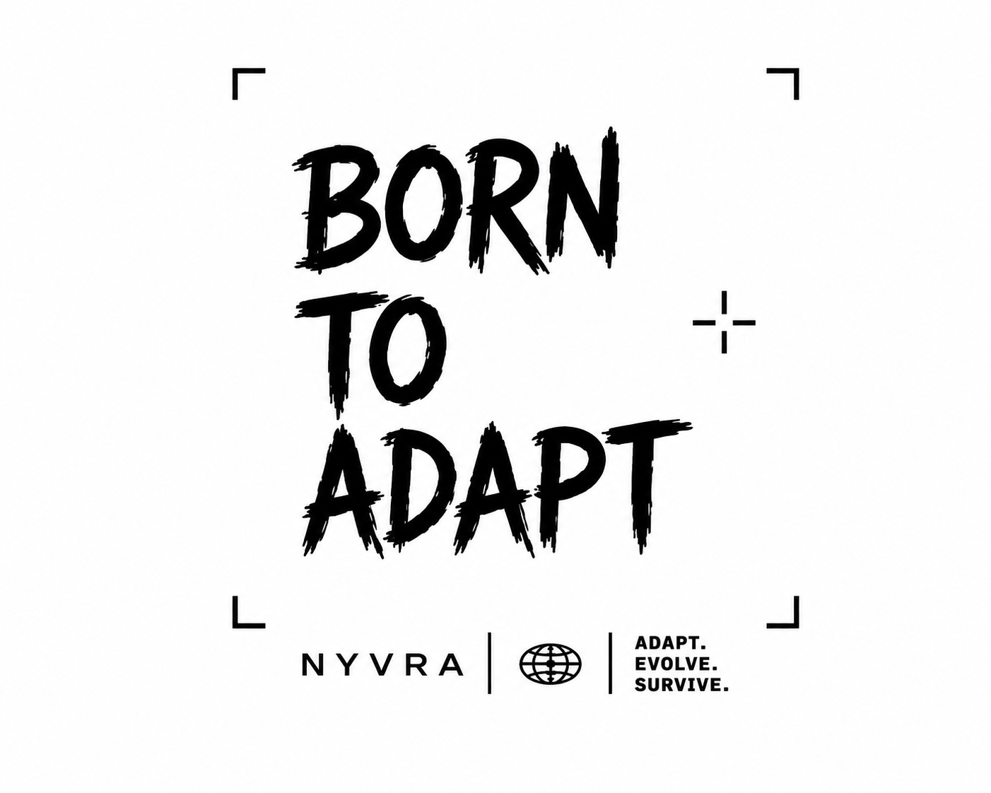 Born To Adapt Tee — White