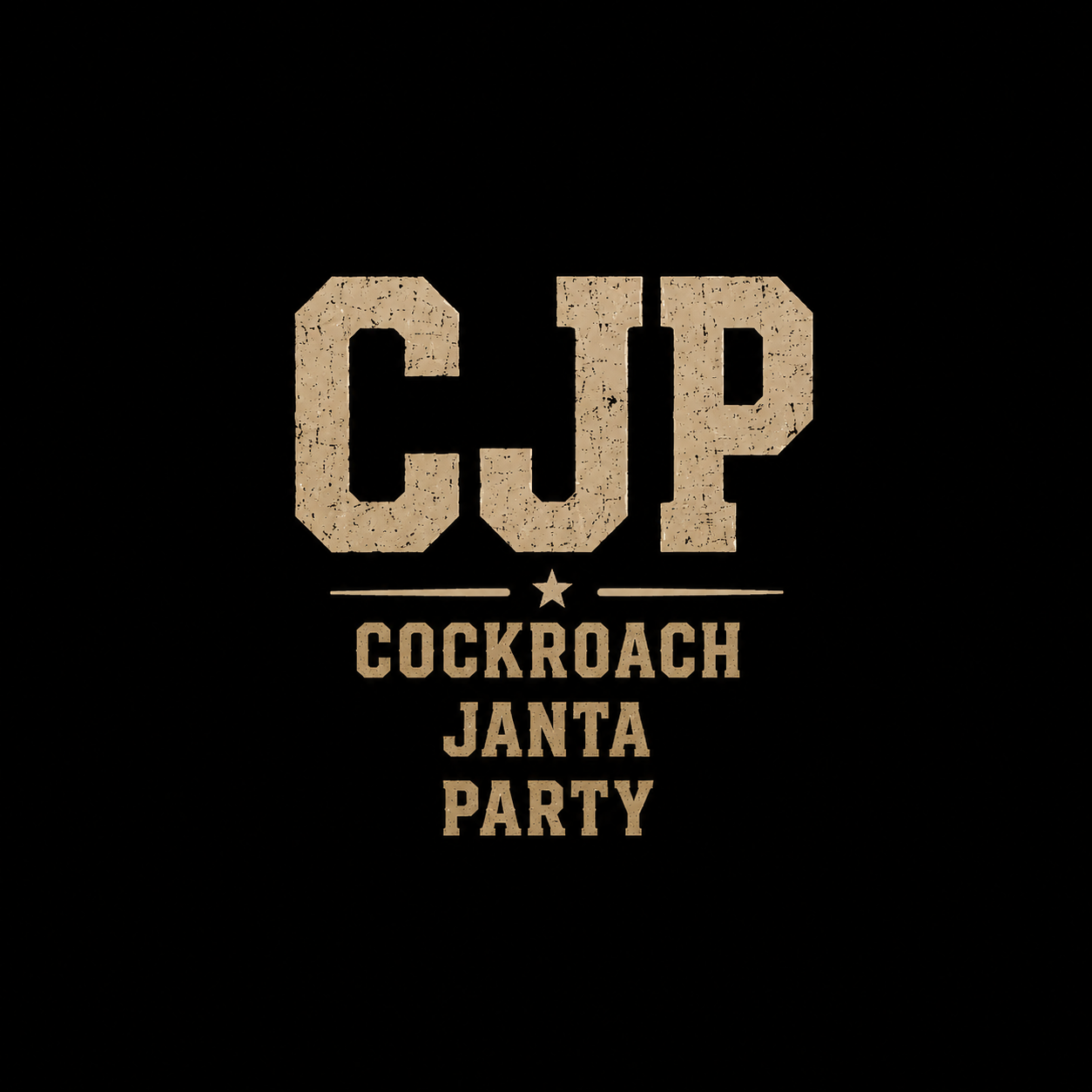 Cockroach Janta Party Classic Tee — Black