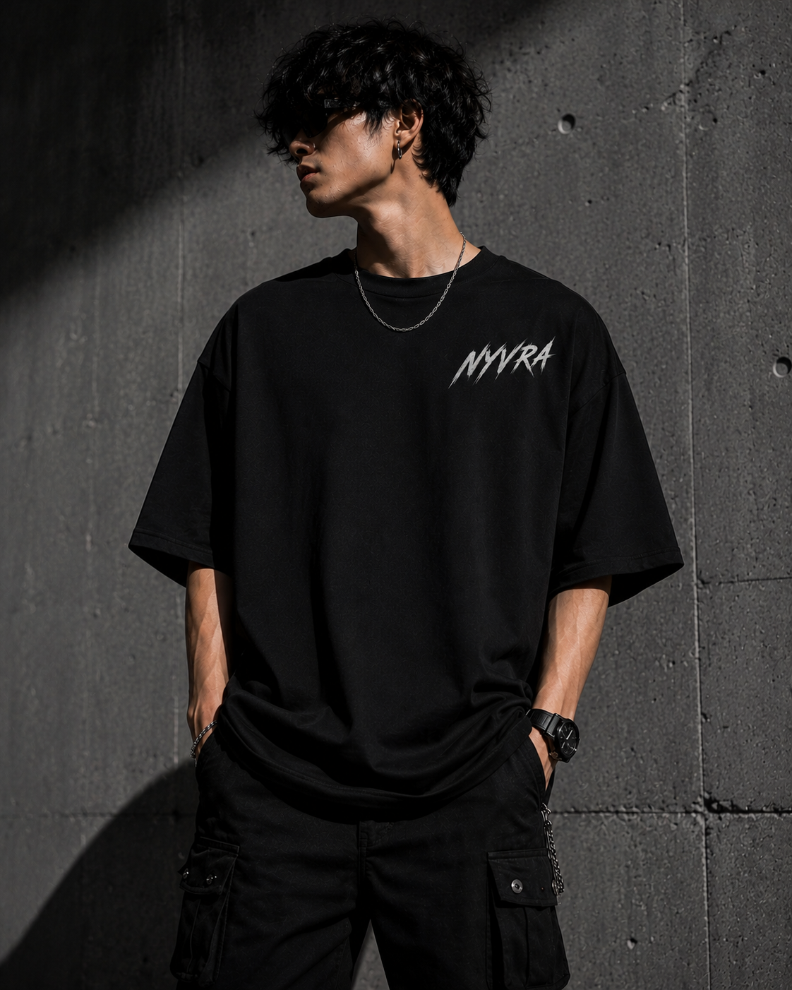 NYVRA Thunder Tee – Oversized Streetwear T-Shirt